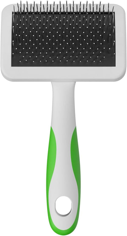 Andis 68565 Stainless-Steel Slicker Brush, Medium, Green