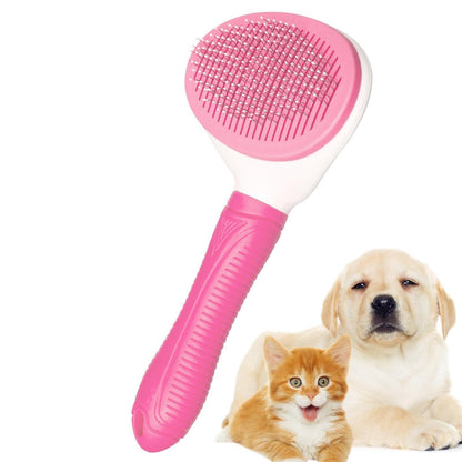 Aogeili Self-Clean Slicker Brush for Dogs Cats, Deshedding Grooming Tool