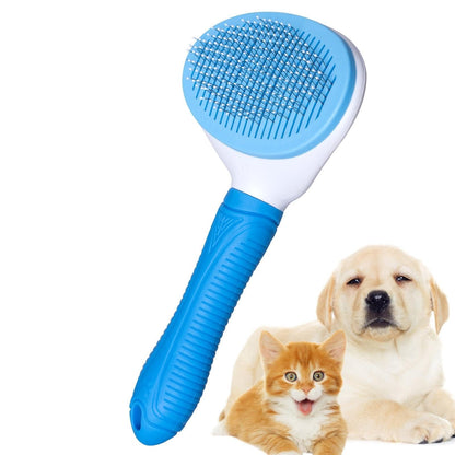 Aogeili Self-Clean Slicker Brush for Dogs Cats, Deshedding Grooming Tool