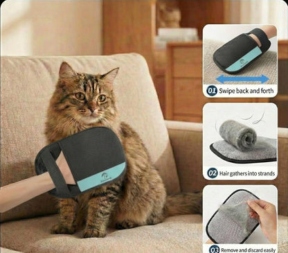 Pet Hair Remover Glove for Dogs & Cats, Reusable Electrostatic Fur Remover