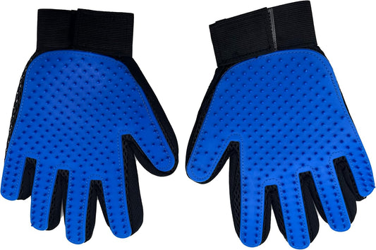 Pet Grooming Gloves for Dogs & Cats – Deshedding Hair Remover Mitt (2-Pack)
