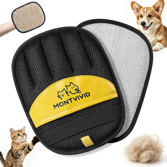 2Pcs Pet Hair Removal Glove for Dogs & Cats, Electrostatic Pet Hair Remover