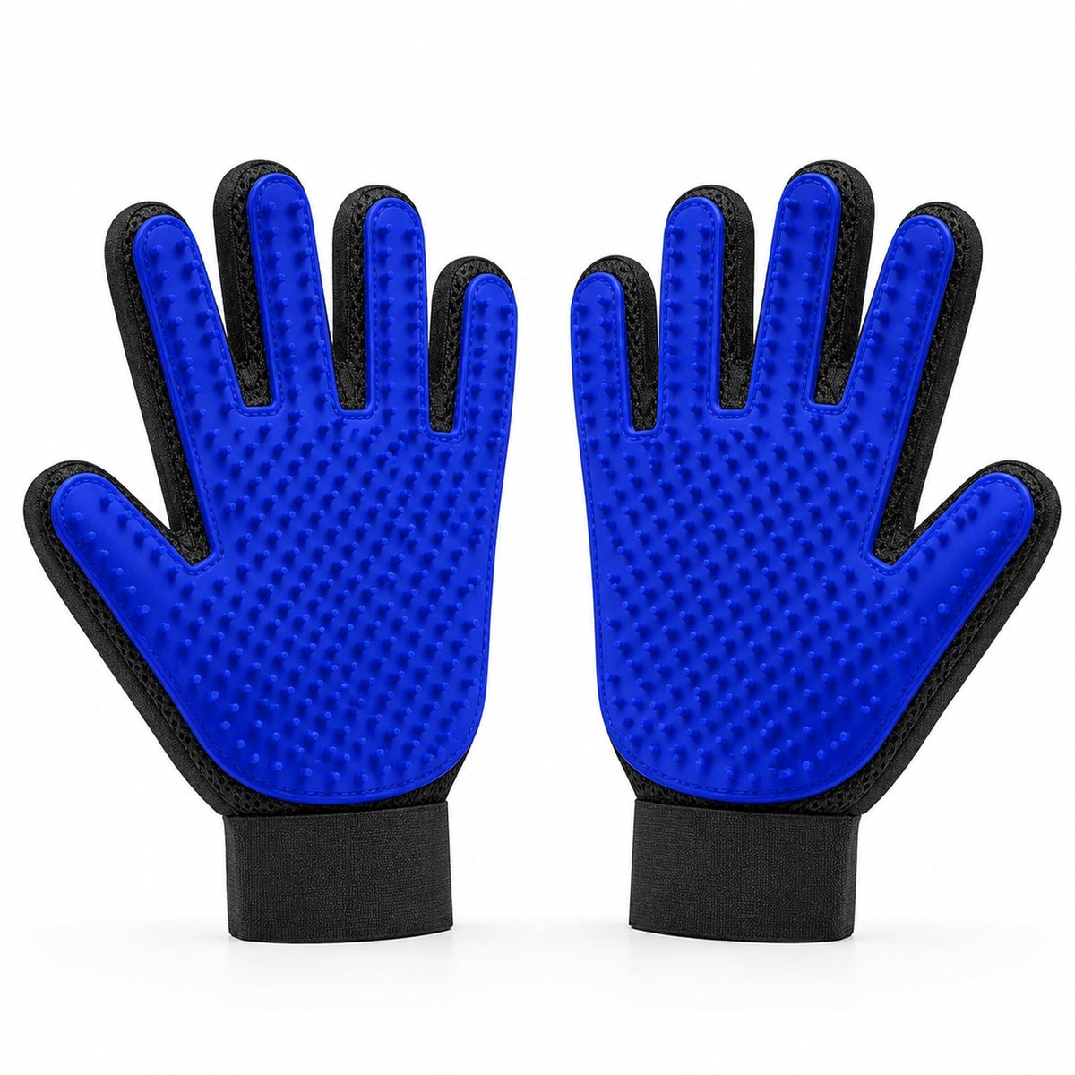 Pet Hair Removal Glove with Silicone Tips for Cat&Dog,1Pair,Blue
