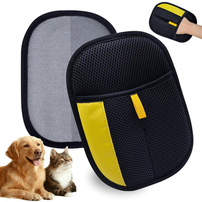 2 Pcs Pet Hair Removal Glove, Reusable Pet Hair Gloves