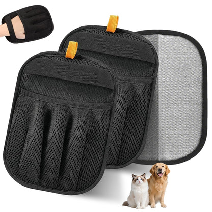 Electrostatic Pet Hair Remover Glove – Reusable Lint Roller Alternative for Furniture, Carpet & Clothes – Washable Dog & Cat Hair Brush with Strong Grip – No Sticky Refills Needed(1PCS)